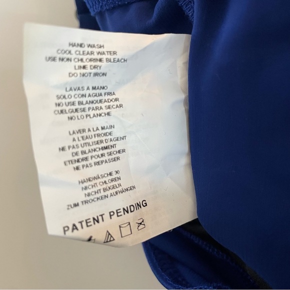 New! Miraclesuit Rock Solid Blue Wrapsody One Piece Swimsuit 20510 - Picture 11 of 13